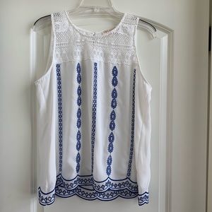 Skies Are Blue Flowy Top